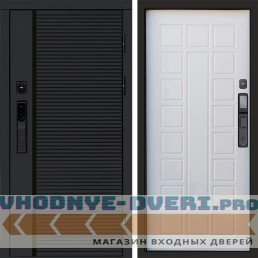 Входная дверь  Smart (Смарт) Black Line Престиж Белое дерево